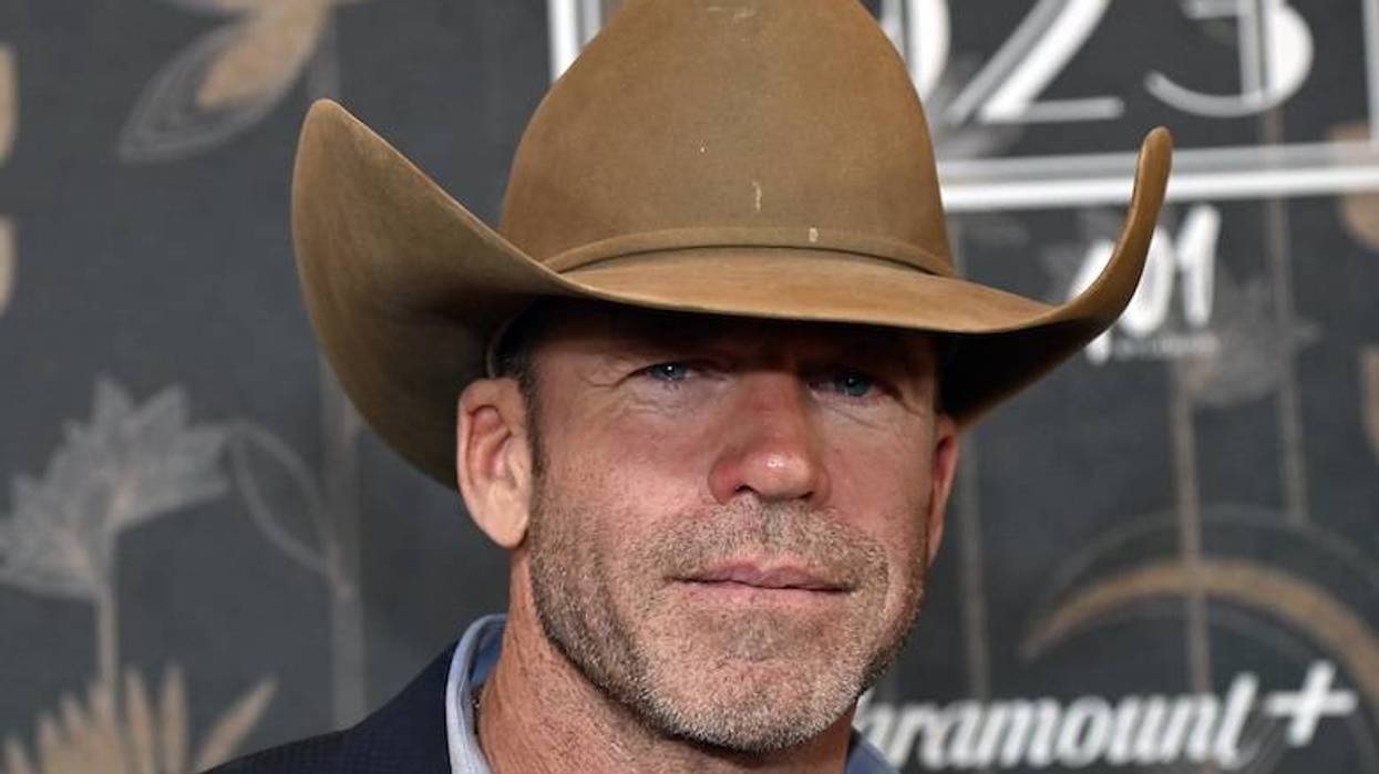 Taylor Sheridan attends the "1923" Las Vegas premiere screening the Encore Theater at Wynn Las Vegas on December 03, 2022 in Las Vegas, Nevada