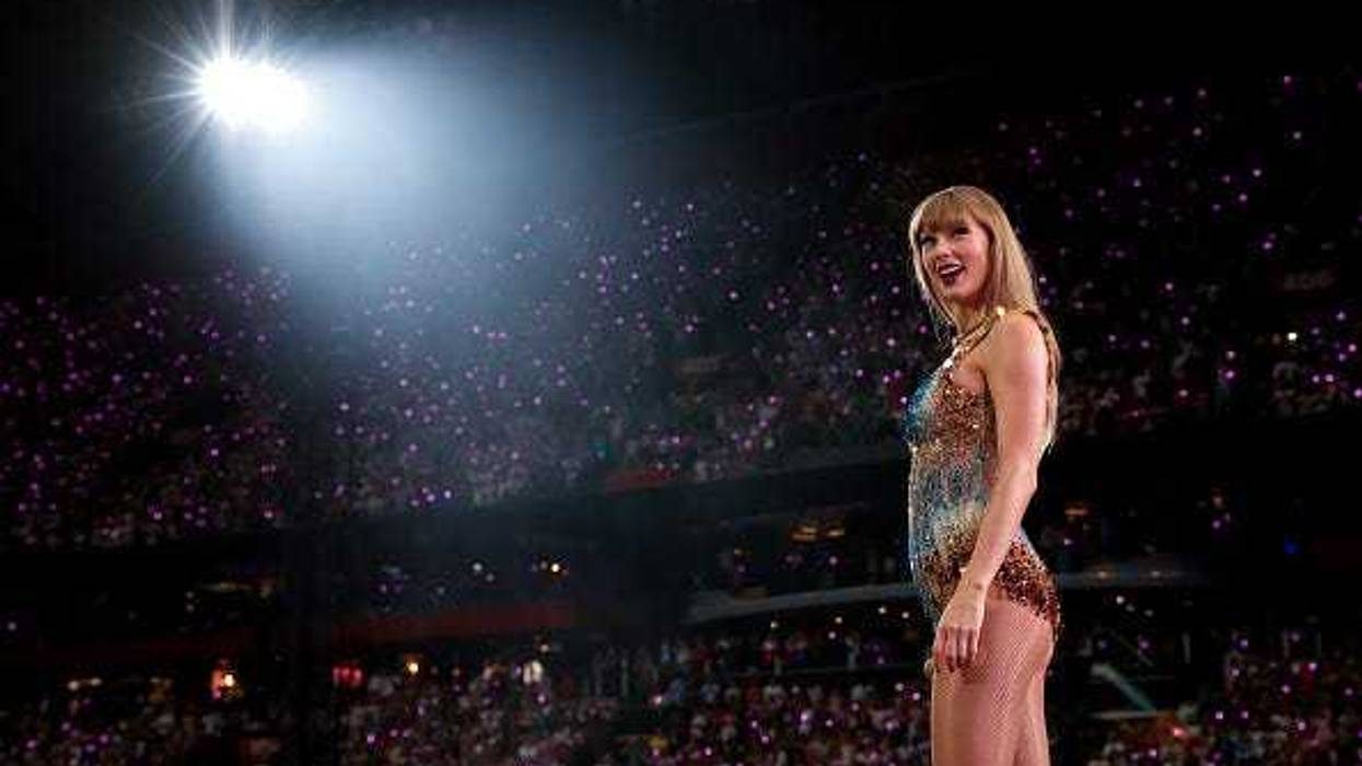Taylor Swift performs onstage during "Taylor Swift | The Eras Tour" at Johan Cruijff Arena on July 05, 2024 in Amsterdam, Netherlands.
