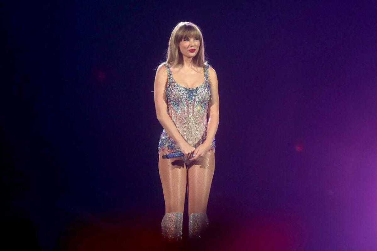 Taylor Swift performs onstage for the opening night of "Taylor Swift | The Eras Tour" at State Farm Stadium on March 17, 2023 in Glendale, Arizona.