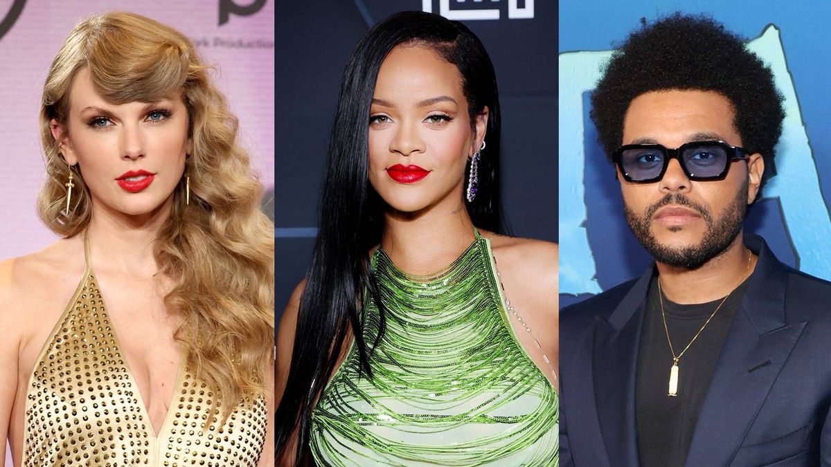 Taylor Swift, Rihanna and The Weeknd