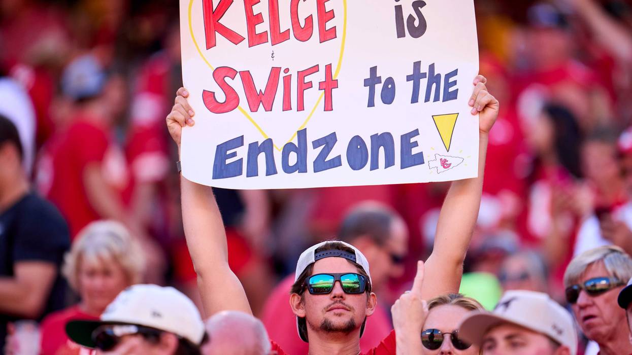 Taylor Swift signage at Chiefs game