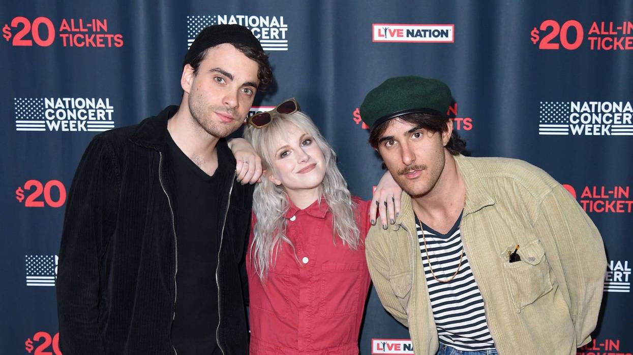 Taylor York, Hayley Williams, and Zac Farro of Paramore