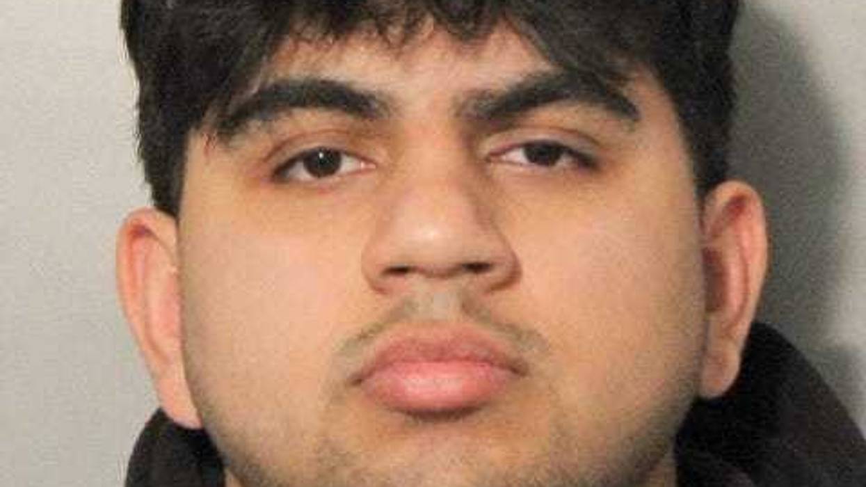 Tayyab Muhammad, 20, and a male juvenile were arrested in connection with graffiti found at Tobay Beach on Saturday