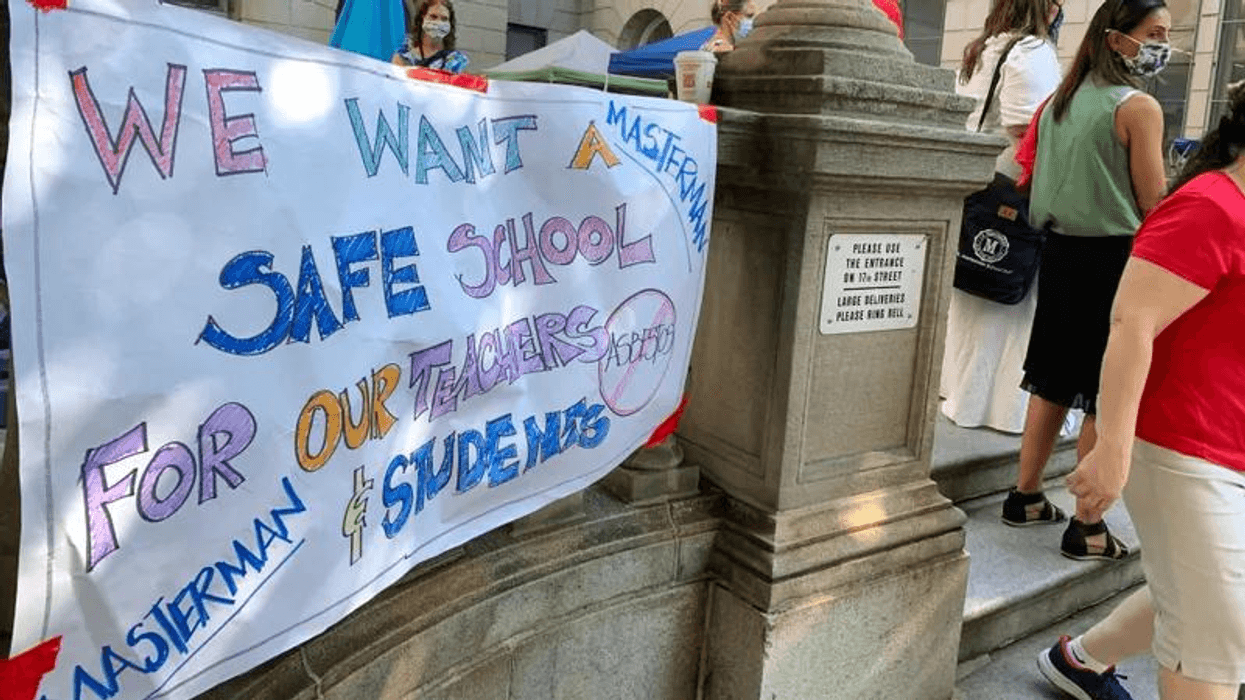 Teachers at Julia Reynolds Masterman Laboratory and Demonstration School refused to enter their building for training in August because of concerns about asbestos levels.