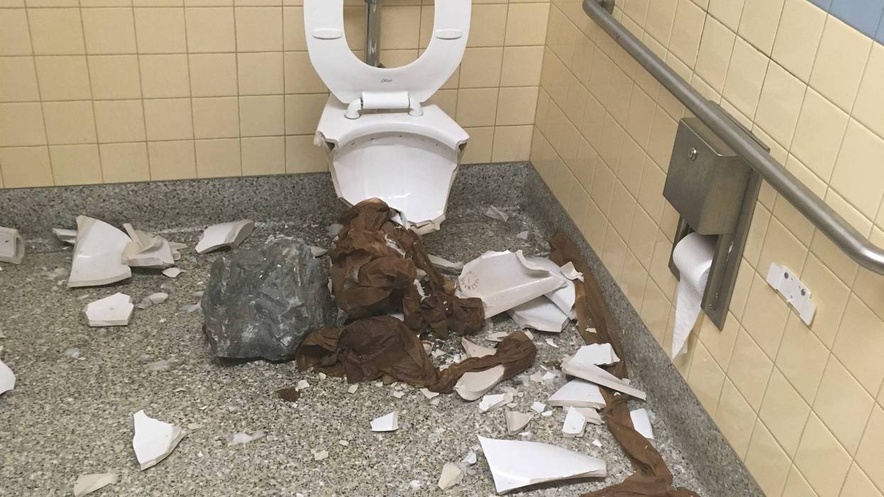 Teachers at the Manzanita School in Oakland discovered that vandals had caused extensive damage during spring break in March 2019.