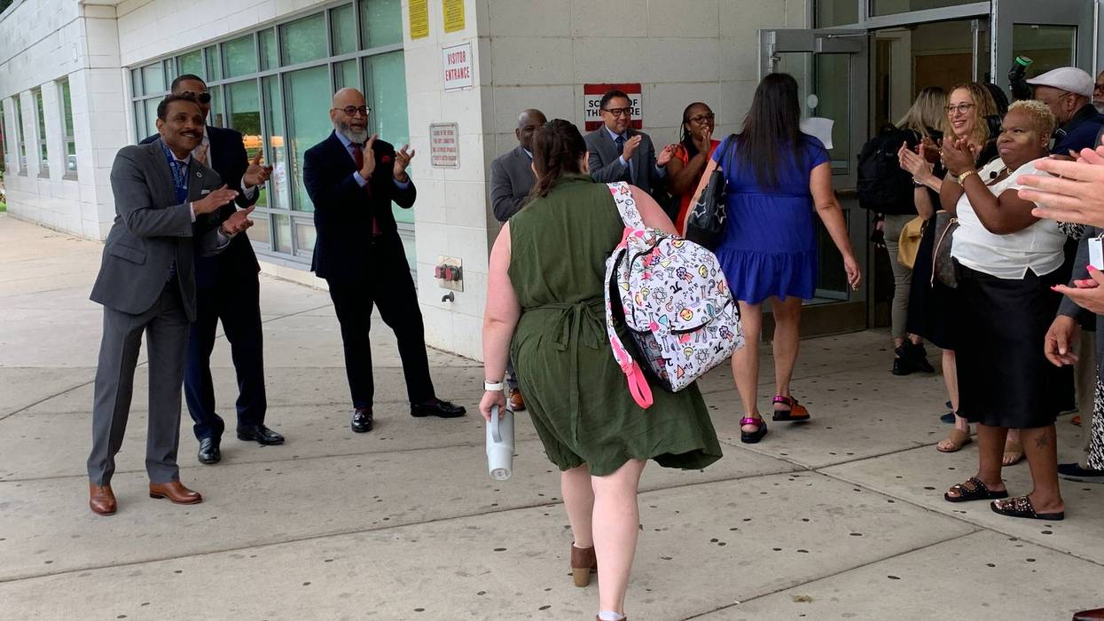 Teachers first day of school in Philly district