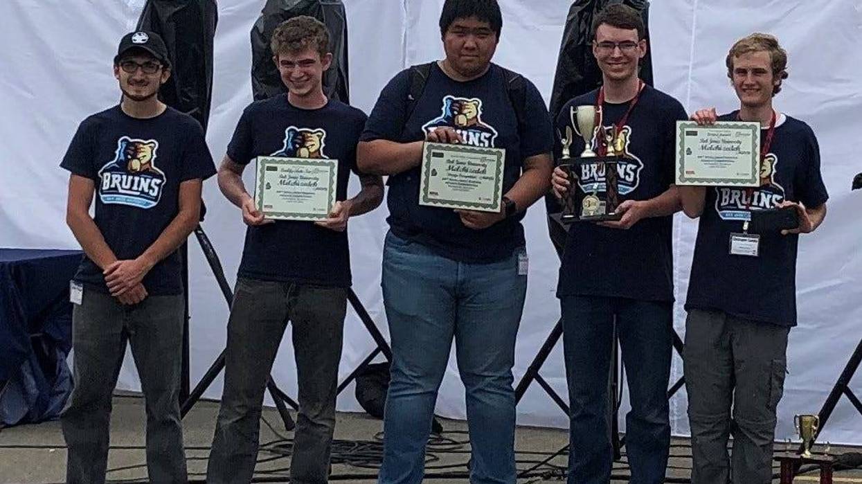 Team members that traveled to the competition include Erick Ross, Daniel Zhuang, Peter Labadorf, Joshua Heinrich, Isaiah Pinter, and Christopher Zuehlke. Dr. Bill Lovegrove served as the faculty sponsor.