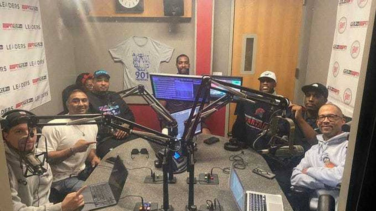 Team Thad and TCA coaches in-studio