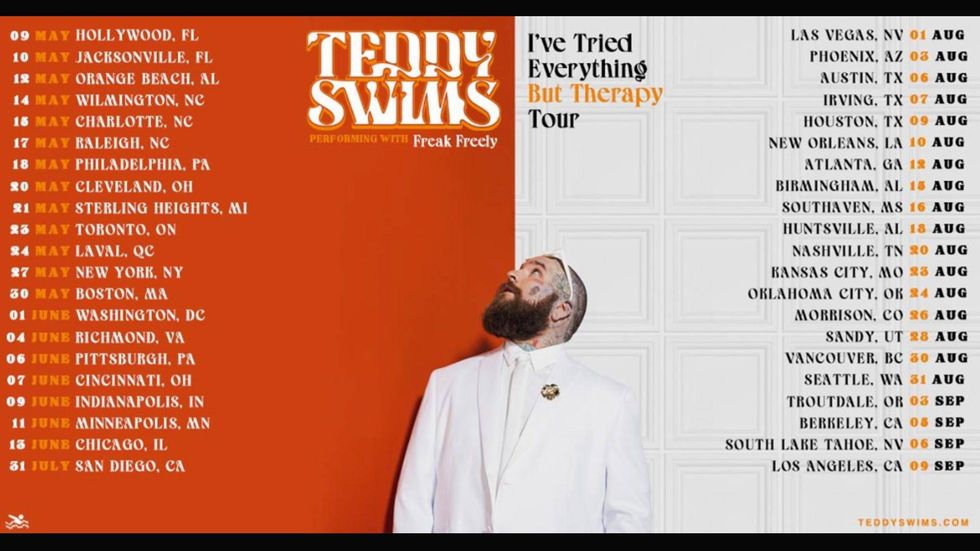 teddy swims tour artwork