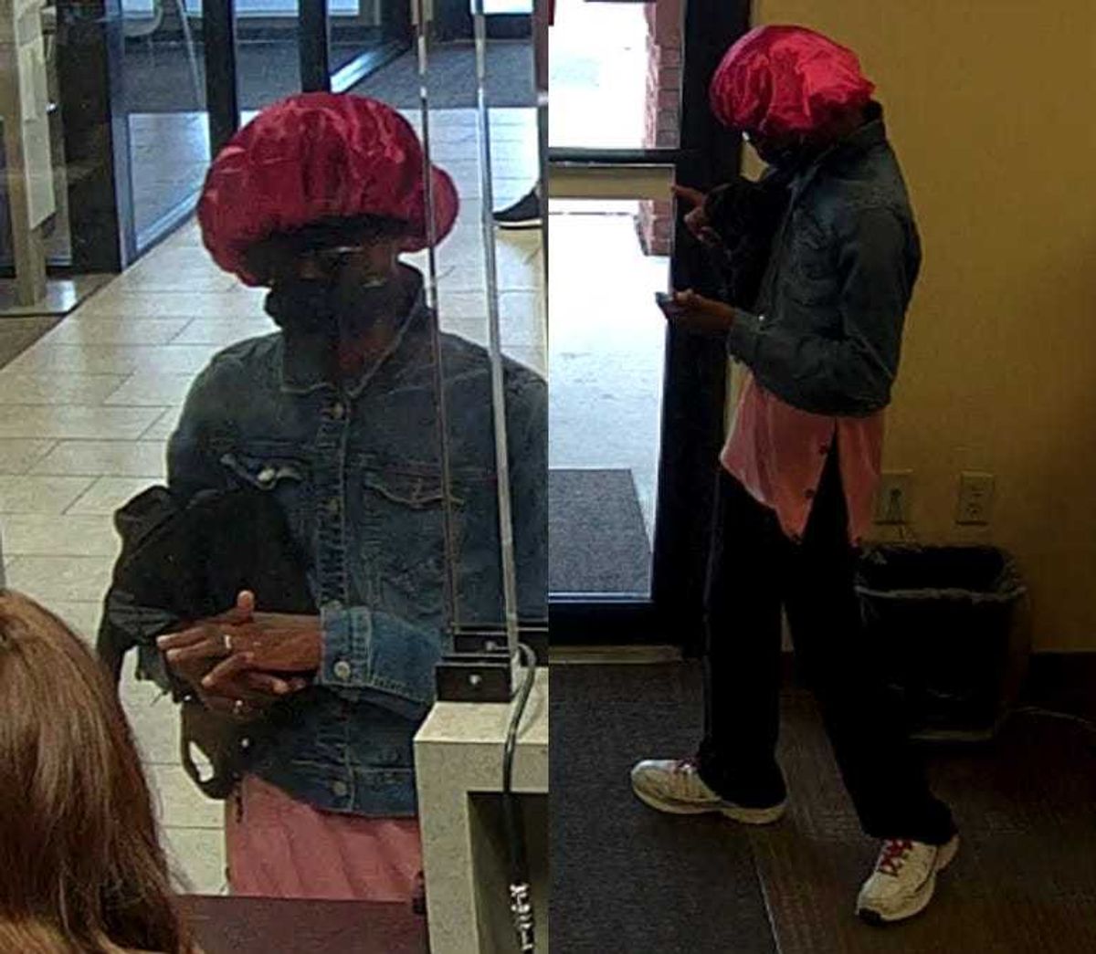 teen bank robber dresses as woman