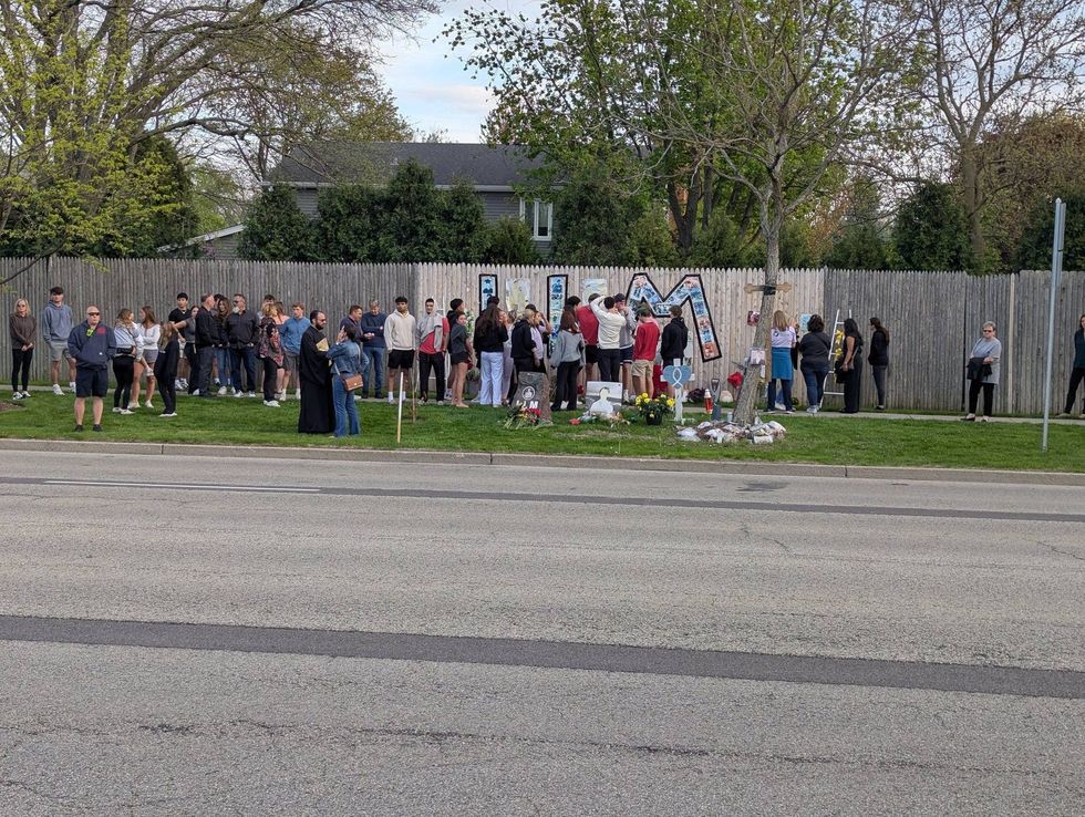 Teens gather on anniversary of crash