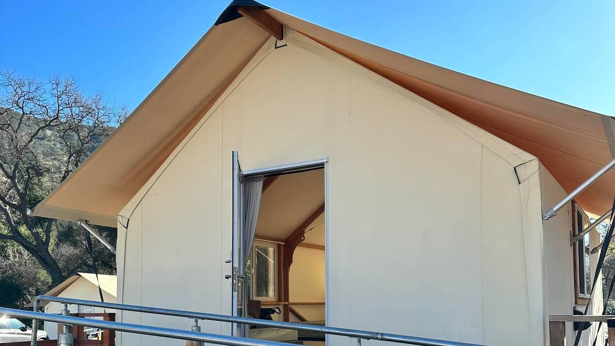 tent cabin structure at Pinnacles National Park