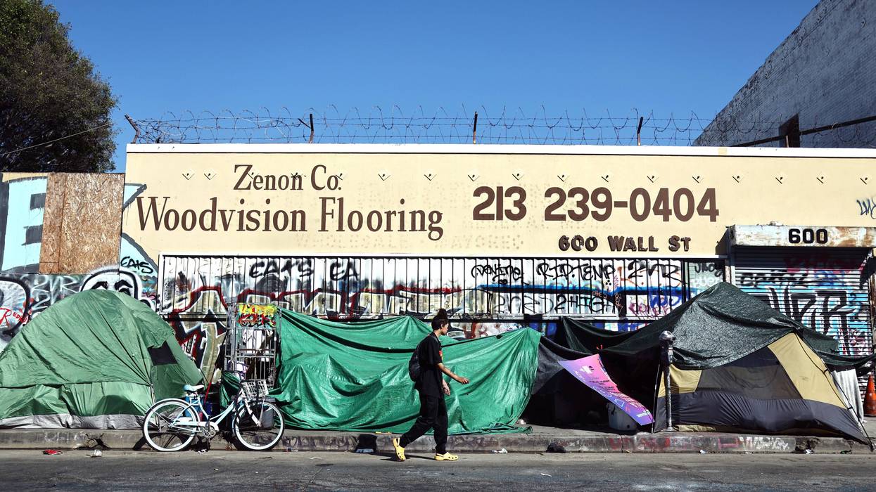 tents on skid row