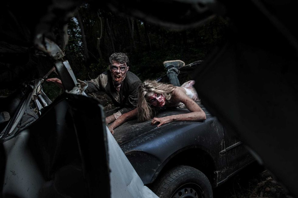 Terror in the Timbers drive through Halloween experience in Elgin