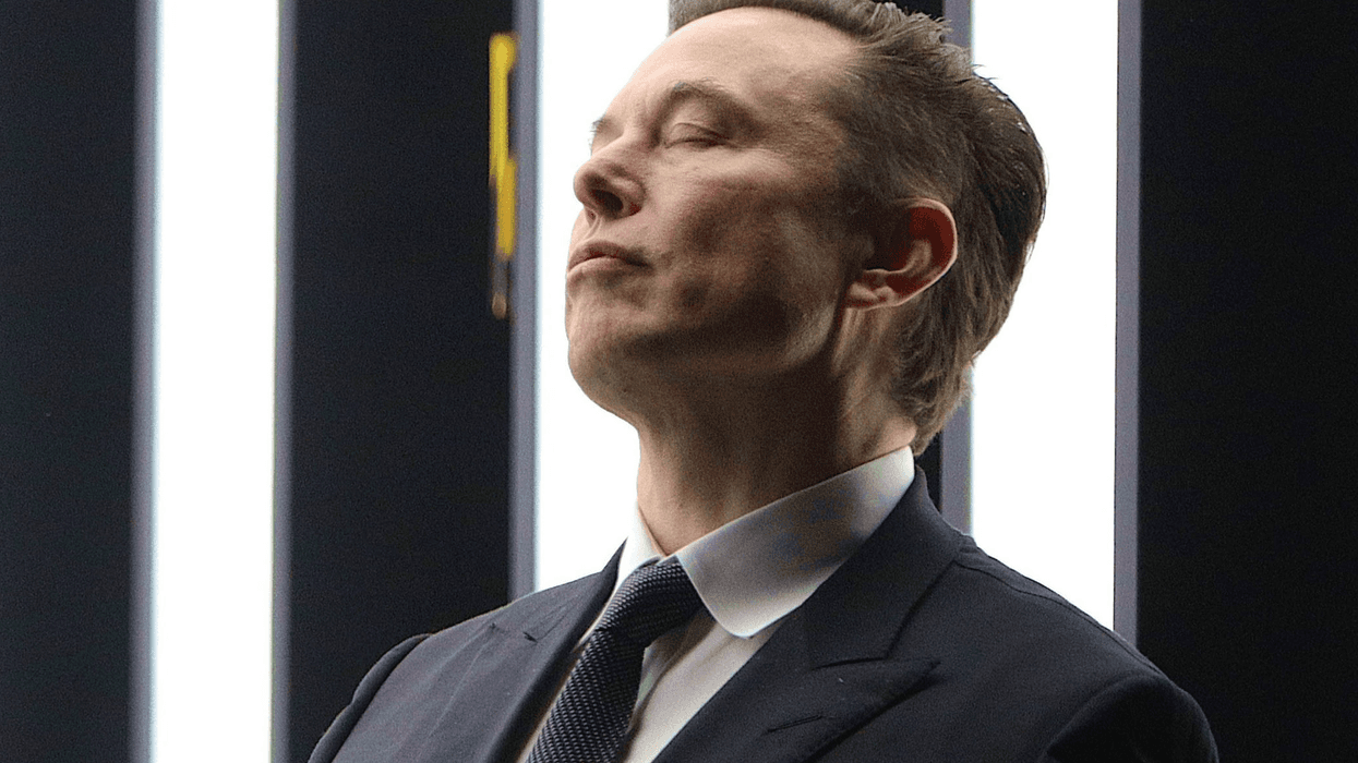 Tesla CEO Elon Musk during the official opening of the new Tesla electric car manufacturing plant on March 22, 2022, near Gruenheide, Germany.