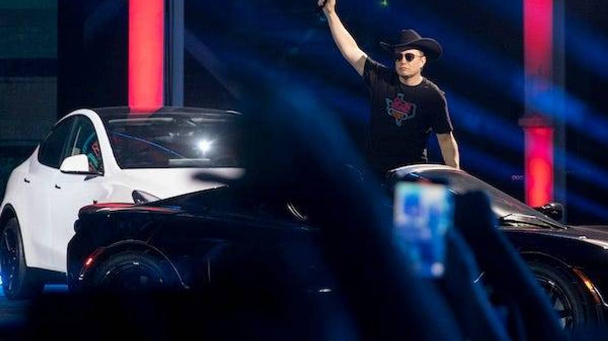 Tesla CEO Elon Musk speaks at the Cyber Rodeo grand opening celebration for the new $1.1 billion Tesla Giga Texas manufacturing facility on Thursday April 7, 2022