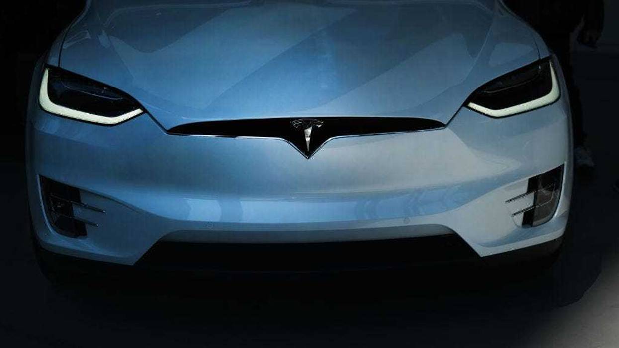 Tesla vehicles are displayed in a showroom in Manhattan on April 04, 2019 in New York City.