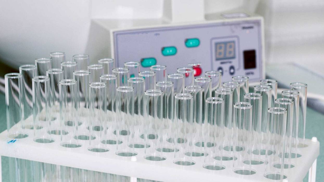 Test tubes stock photo.