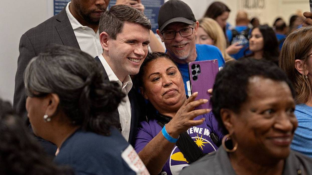 Texas Democratic Candidate James Talarico Campaigns For Senate In Houston