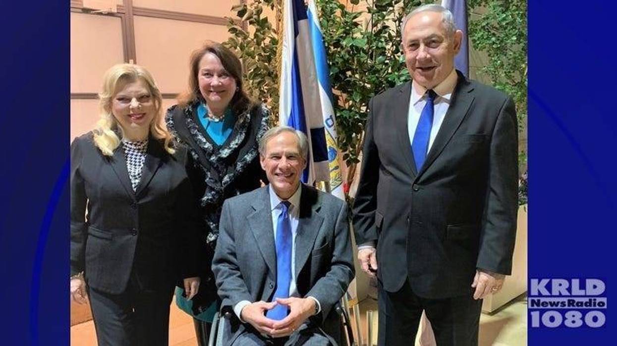 Texas Governor Greg Abbott, Israeli Prime Minister Benjamin Netanyahu