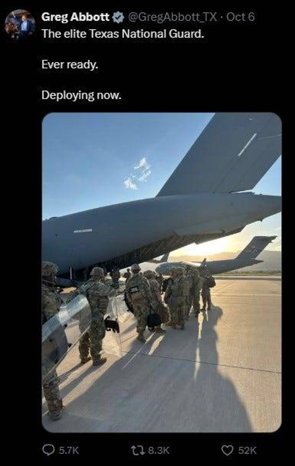 Texas National Guard soldiers are on the ground near Chicago - stationed at an Army Reserve facility in Elwood, Illinois - marking the first visible phase of President Trump