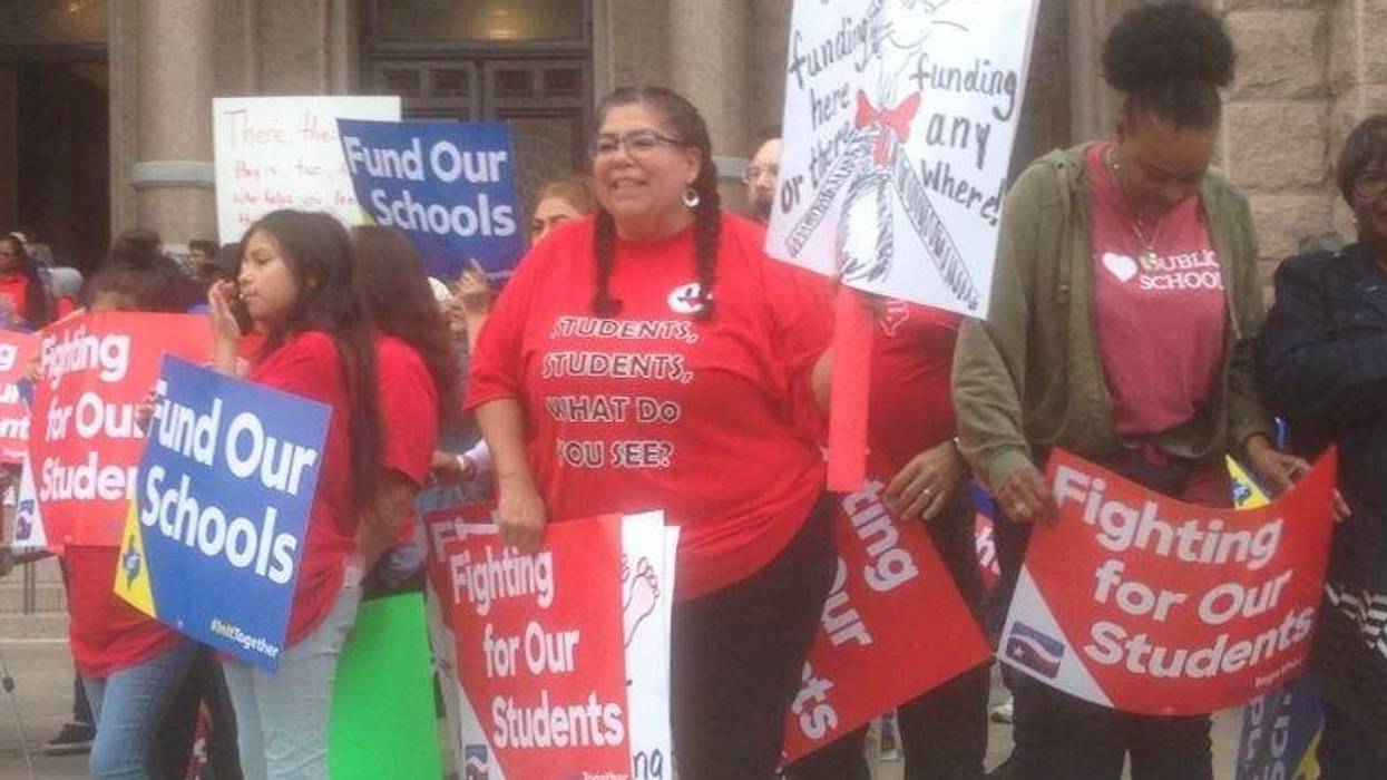 Texas Teachers Rally In Austin
