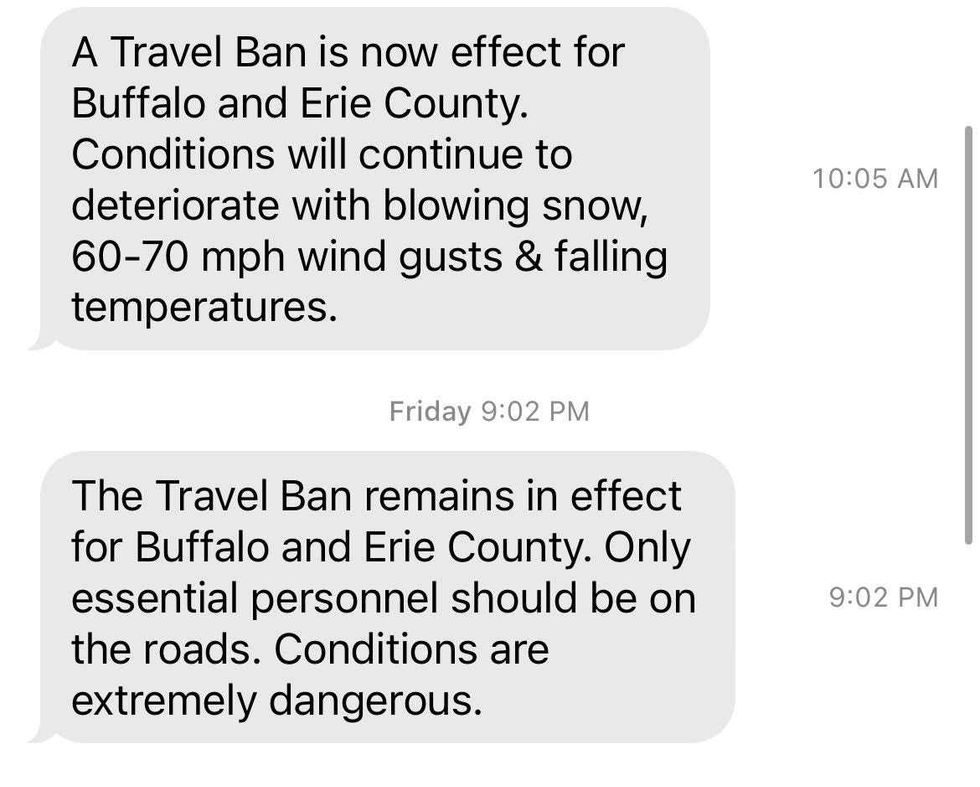 Text alerts from Buffalo