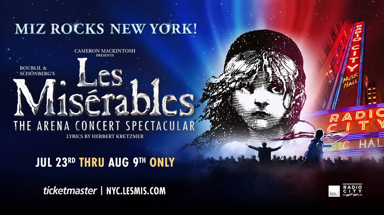 Text for a Chance to Win Tickets to See Les Misérables at Radio City Music Hall