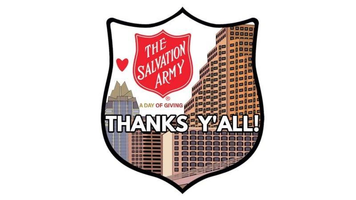 Thank You Day of Giving Salvation Army Austin