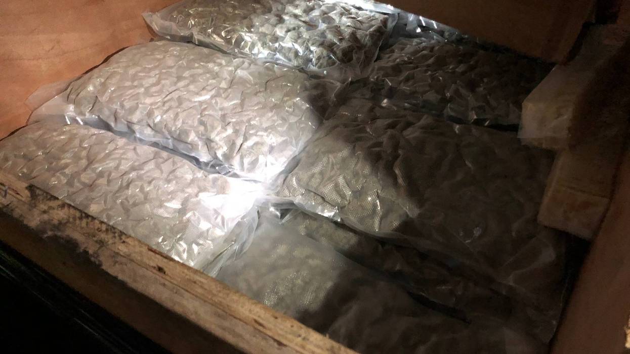 The 1 ton of pot seized