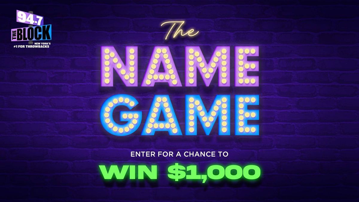 The $1,000 Name Game