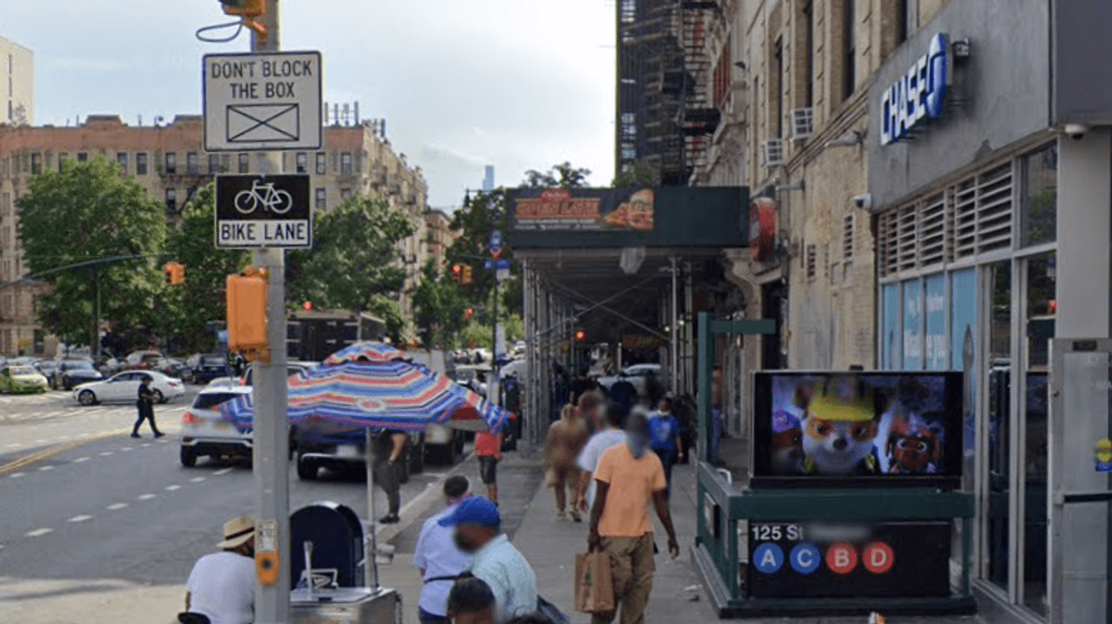 The 125th Street station where a man was stabbed on Friday.