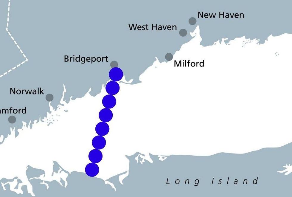 The 14-to-15-mile bridge would be built between Bridgeport and Kings Park, Suffolk County