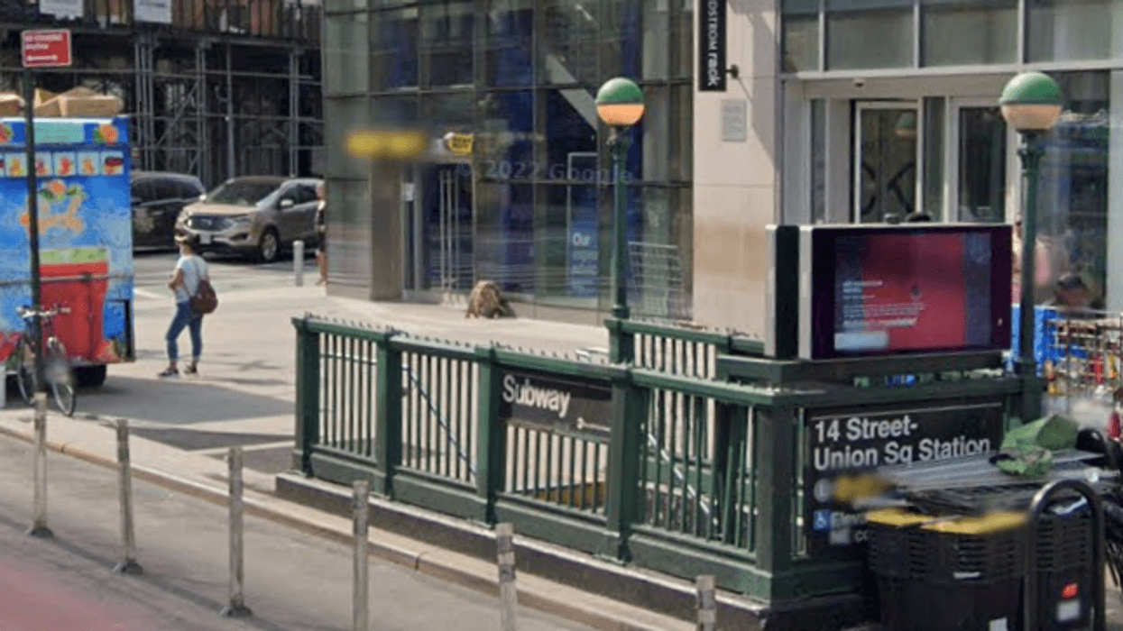 The 14th Street-Union Square subway station where a man was found stabbed to death on a 4 train.