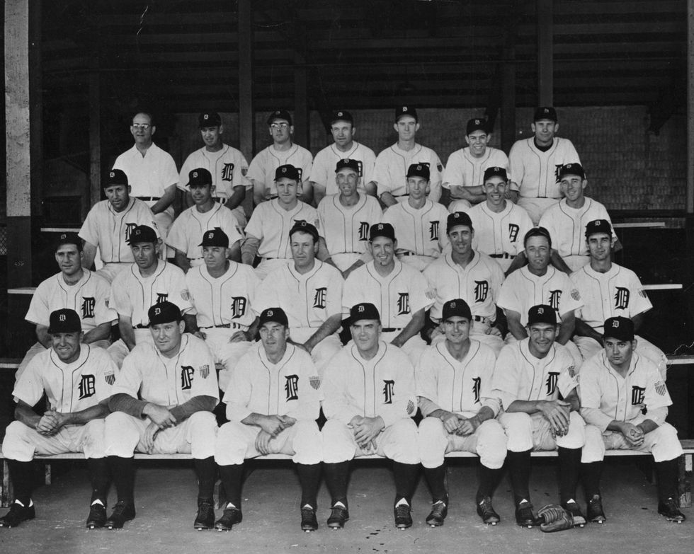 The 1945 line-up of the Detroit Tigers baseball team
