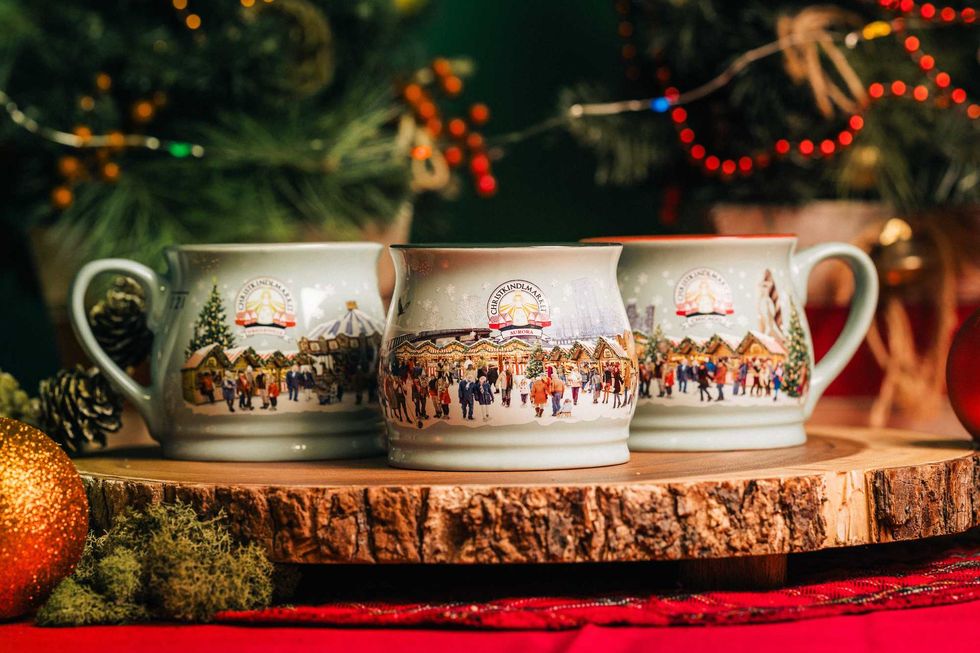 The 2023 Christkindlmarket mugs.