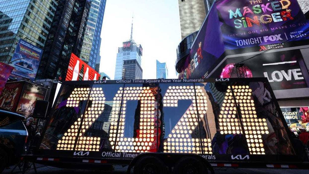 The 2024 numerals that will be used for NYE celebrations arrived in Times Square on Wednesday morning.