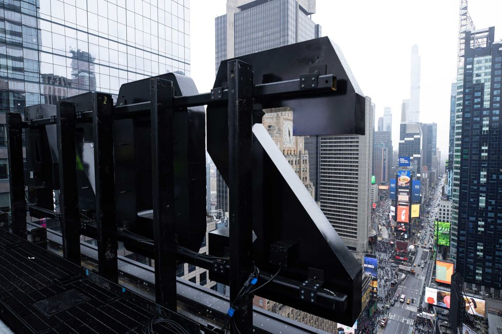 The 2024 sign is seen over Times Square on Dec. 27, 2023