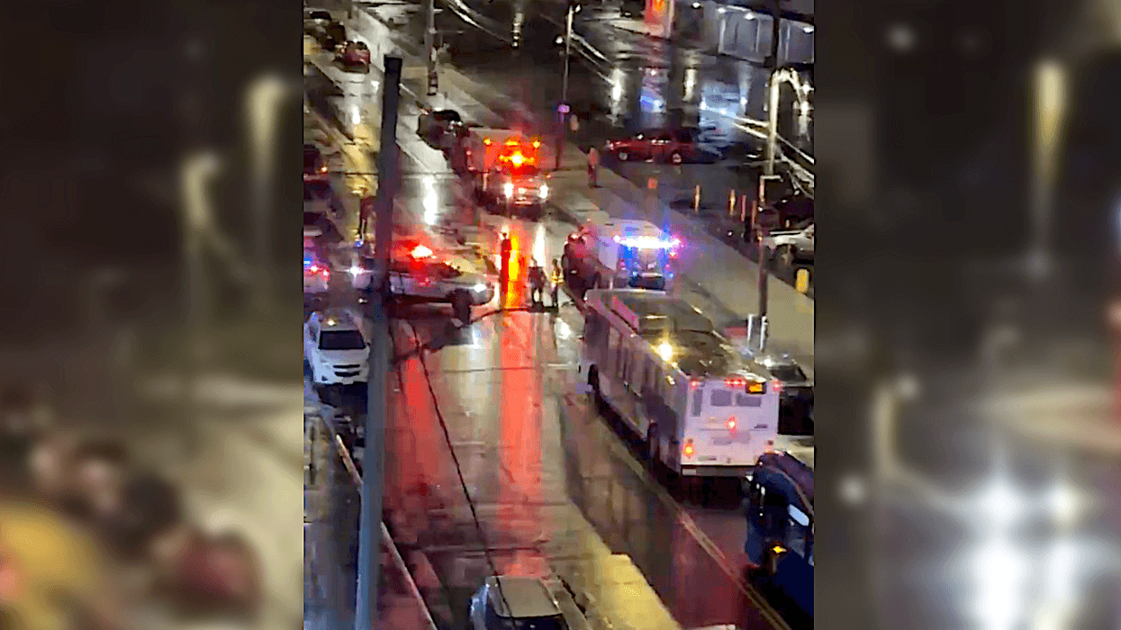 The 27-year-old man was dragged through the streets of Rockaway Beach by a fleeing car around 9 p.m. Monday, police said