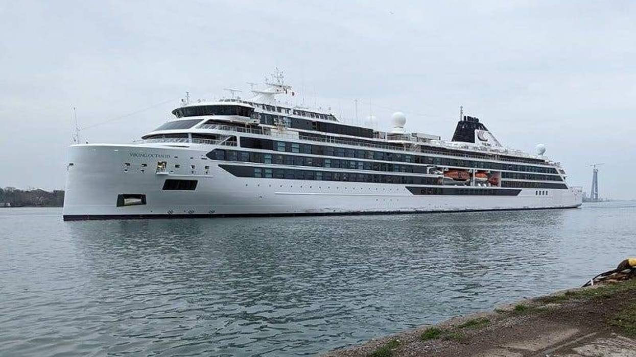 The 665-foot cruise ship named Viking Octantis, the most modern and biggest ship sailing on the Great Lakes, arrived at the Port of Detroit Tuesday morning in its maiden voyage.