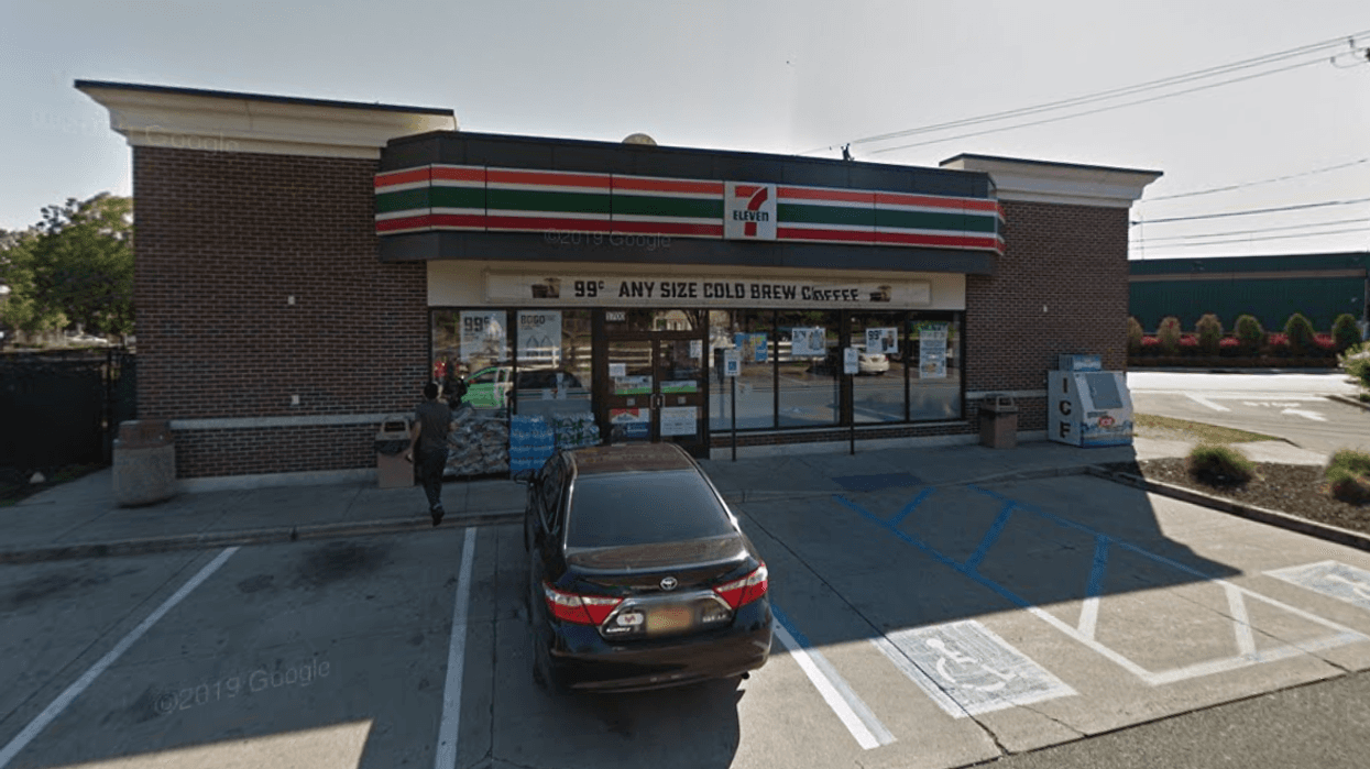 The 7-Eleven parking lot where Umanzor claimed he was kidnapped.