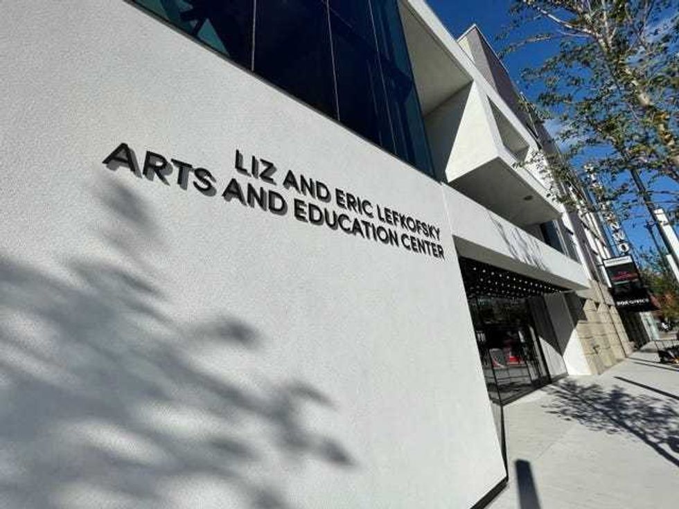 The $74 million, 50,000-square-foot Liz and Eric Lefkofsky Arts and Education Center houses a 400-seat theater in the round, an education floor, a two-story atrium lobby, a wine bar and lounge, and a costume shop.