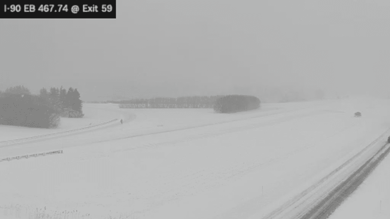 The 90 West is blocked from Hamburg to Dunkirk after a series of crashes.