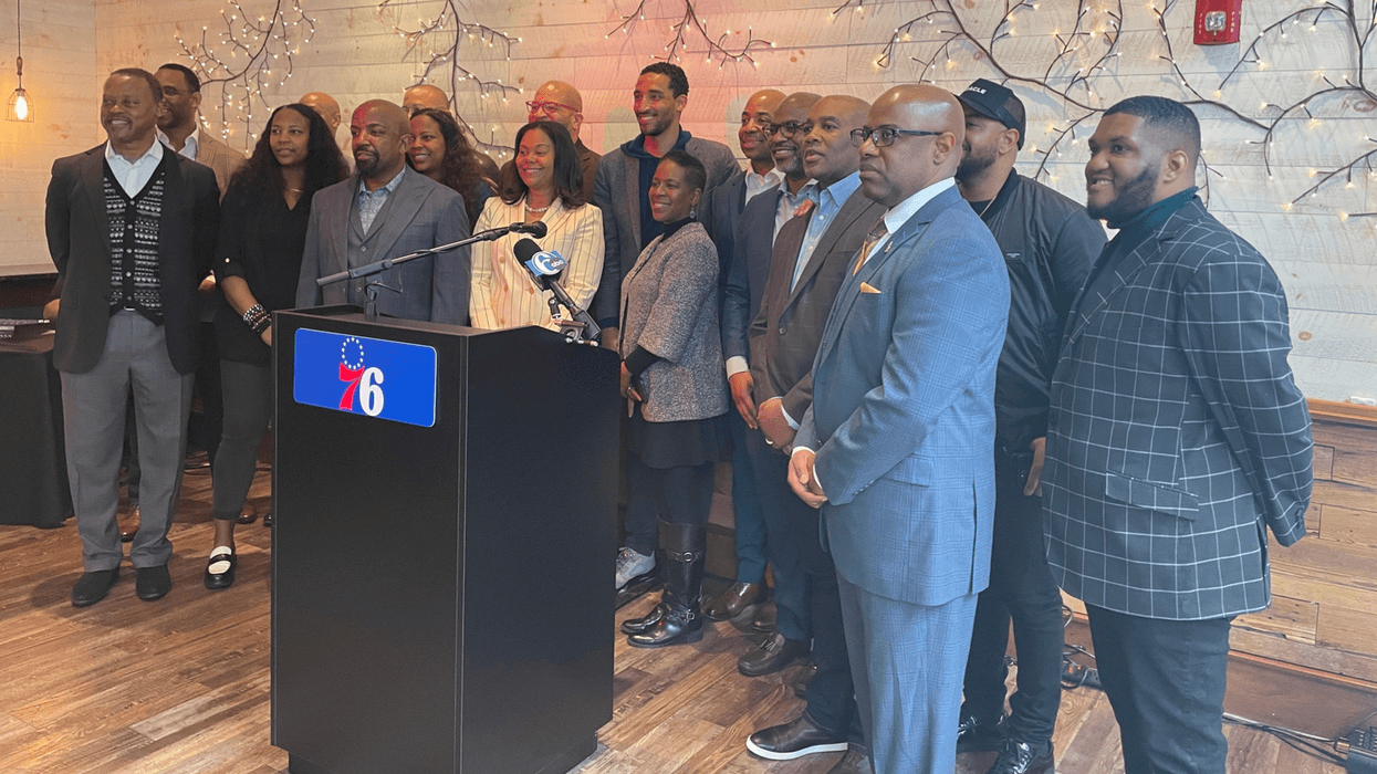The African American chamber of commerce along with leading Black clergy announce their support for the proposed arena for the 76ers.