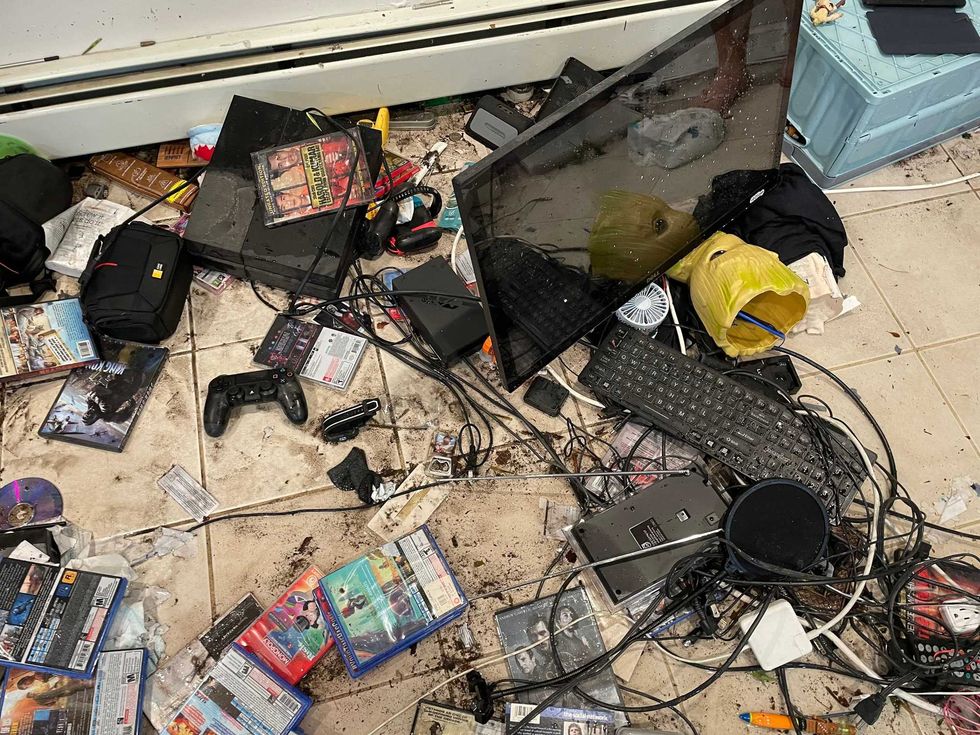 The aftermath at Dempsey and Lisa Pillot