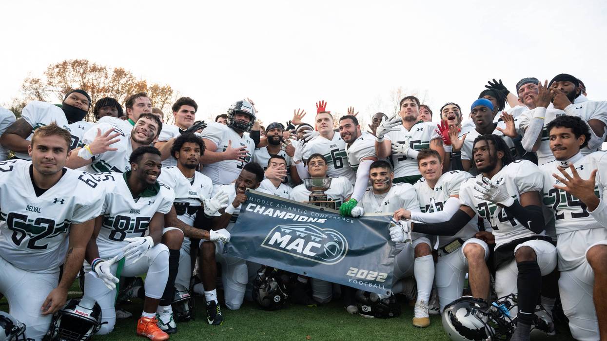 The Aggies celebrate a fifth-straight Middle Atlantic Conference Championship