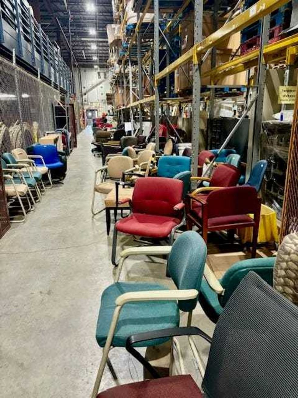 The amount of office furniture, especially chairs, that the University of Minnesota goes through is endless.