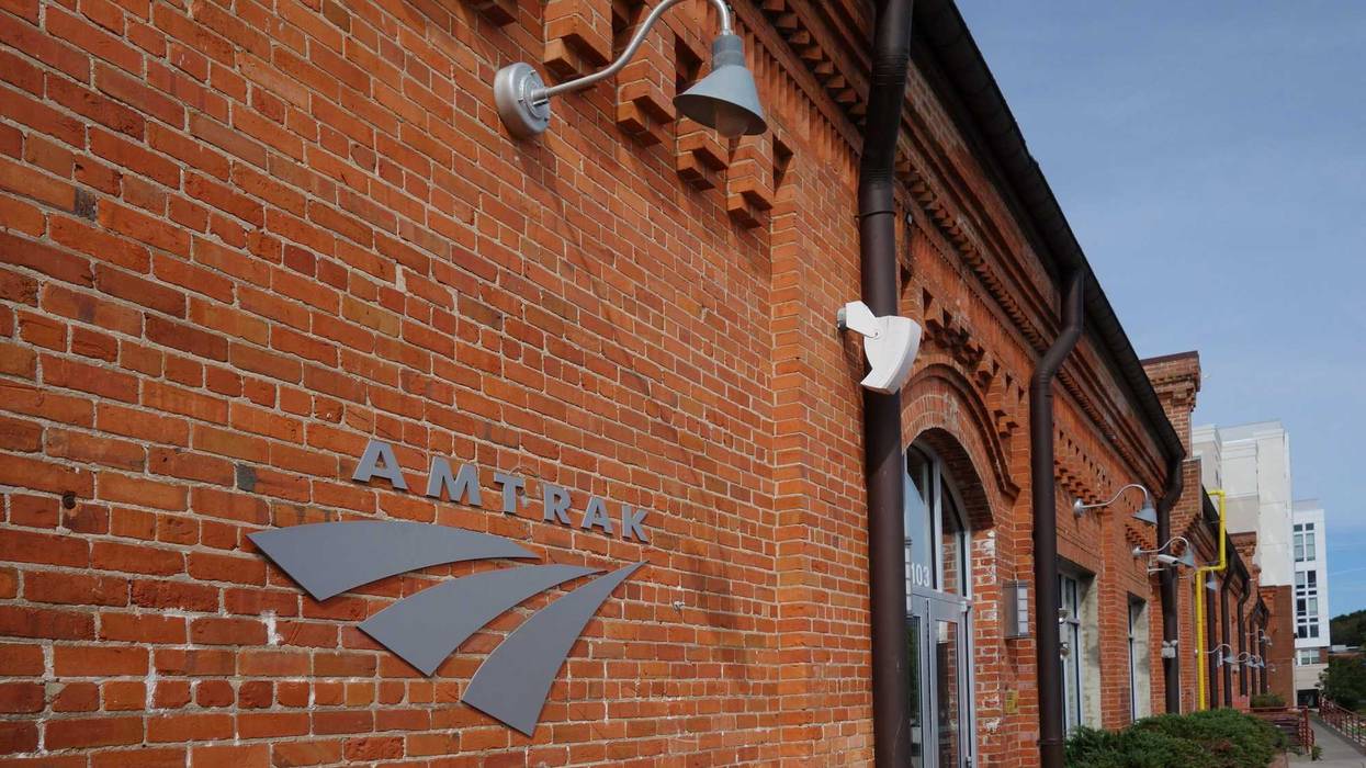 The Amtrak train station near downtown Durham, NC - stock photo DURHAM,NC/USA - 10-23-2018: The Amtrak train station near downtown Durham, NC
