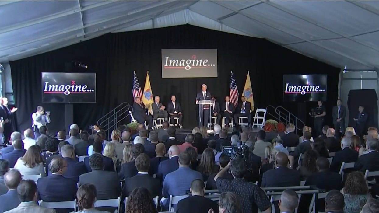 The announcement of the expansion of Cooper University Health Care and its MD Anderson Cancer Center in Camden.