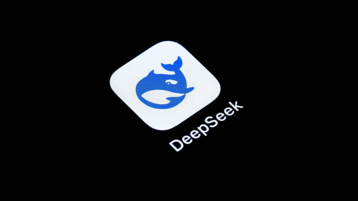 The application app from the Chinese startup DeepSeek can be seen on the display of an iPhone